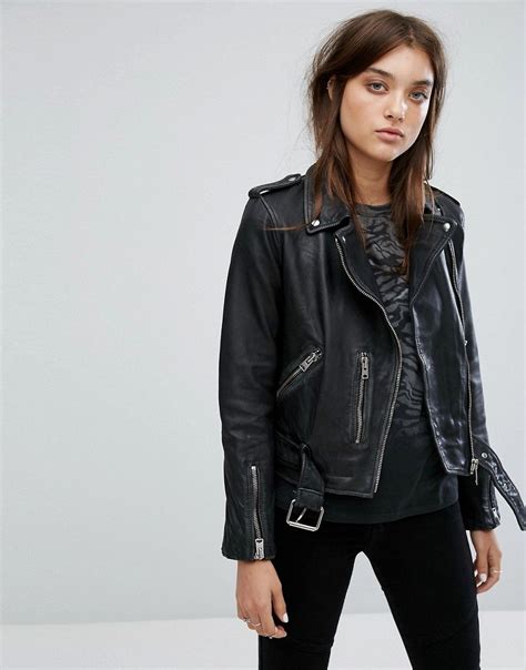 all saints vintage leather jacket